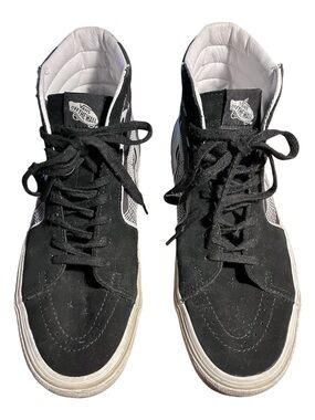 Vans Black & White High-Top Skate Sneakers
